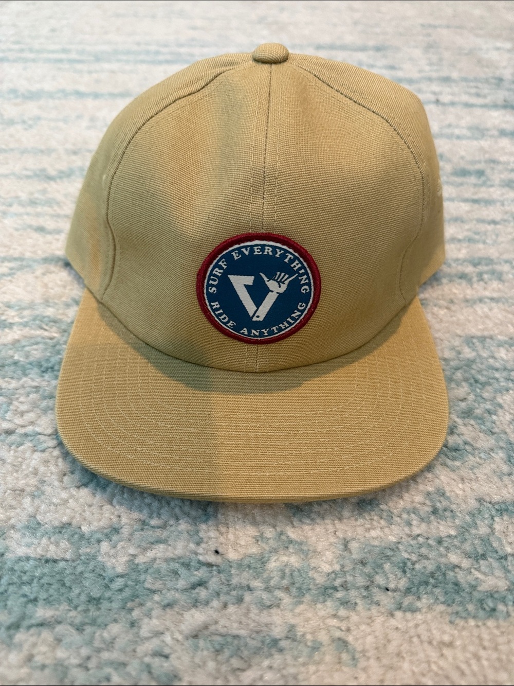 Vissla Khaki Snapback Hat with Surf Everything Patch